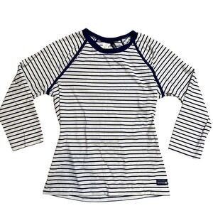 Sperry Large Women's Top Striped Crew Neck Nylon Blend